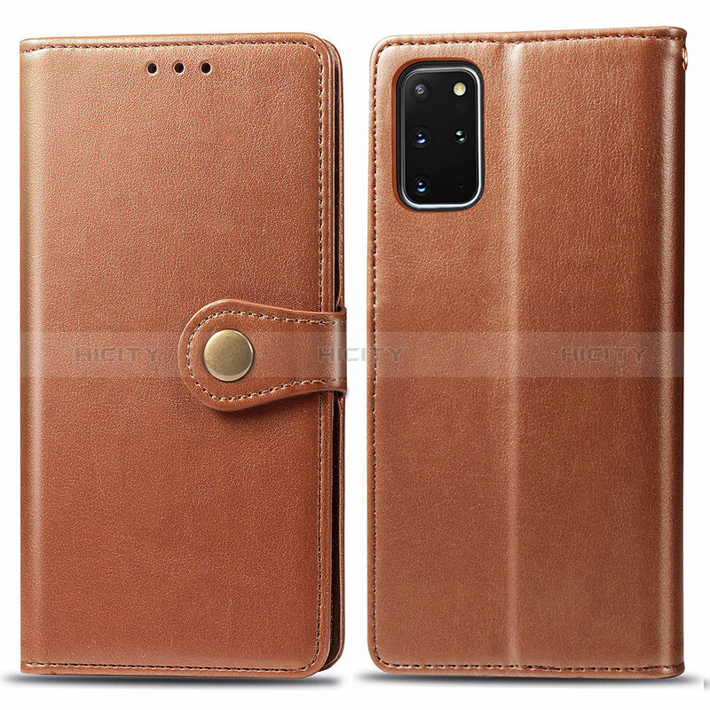 Coque Portefeuille Livre Cuir Etui Clapet S05D pour Samsung Galaxy S20 Plus 5G Marron Plus