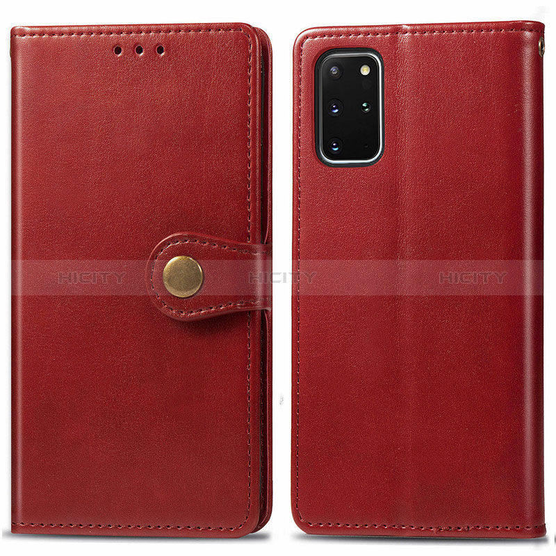 Coque Portefeuille Livre Cuir Etui Clapet S05D pour Samsung Galaxy S20 Plus 5G Rouge Plus