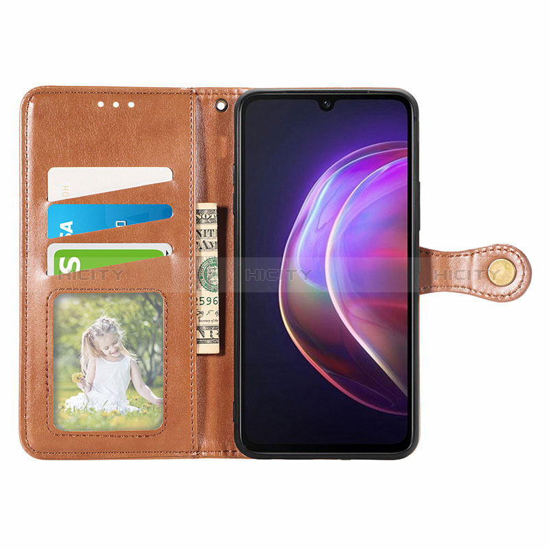 Coque Portefeuille Livre Cuir Etui Clapet S05D pour Vivo V21 5G Plus