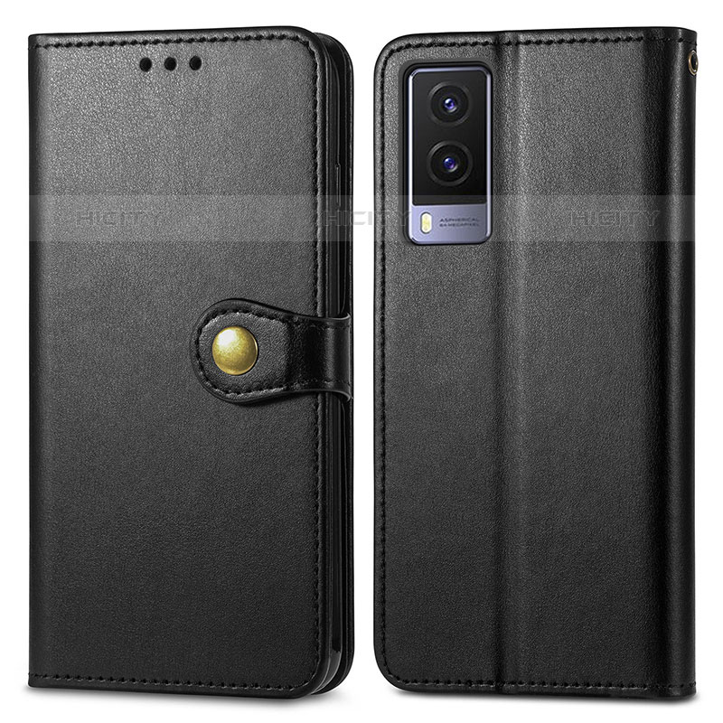 Coque Portefeuille Livre Cuir Etui Clapet S05D pour Vivo V21e 5G Noir Plus