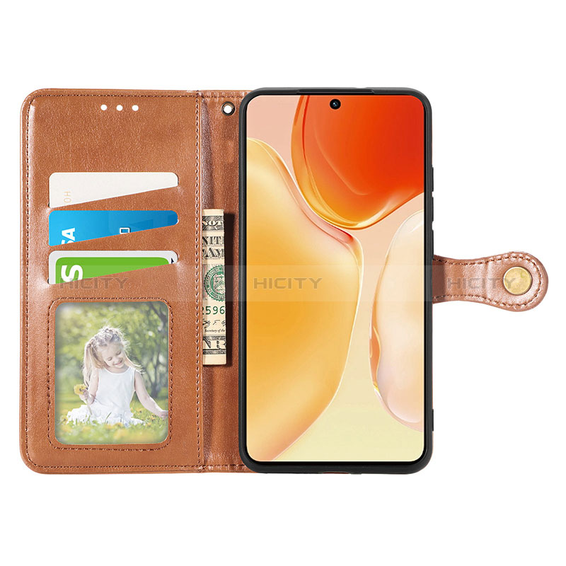 Coque Portefeuille Livre Cuir Etui Clapet S05D pour Vivo X70 5G Plus