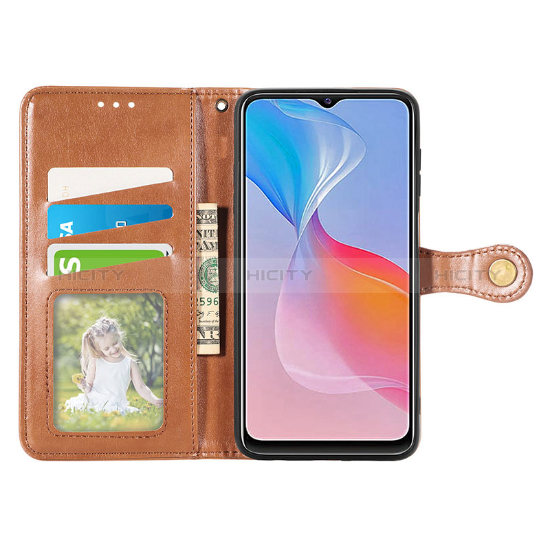 Coque Portefeuille Livre Cuir Etui Clapet S05D pour Vivo Y21 Plus