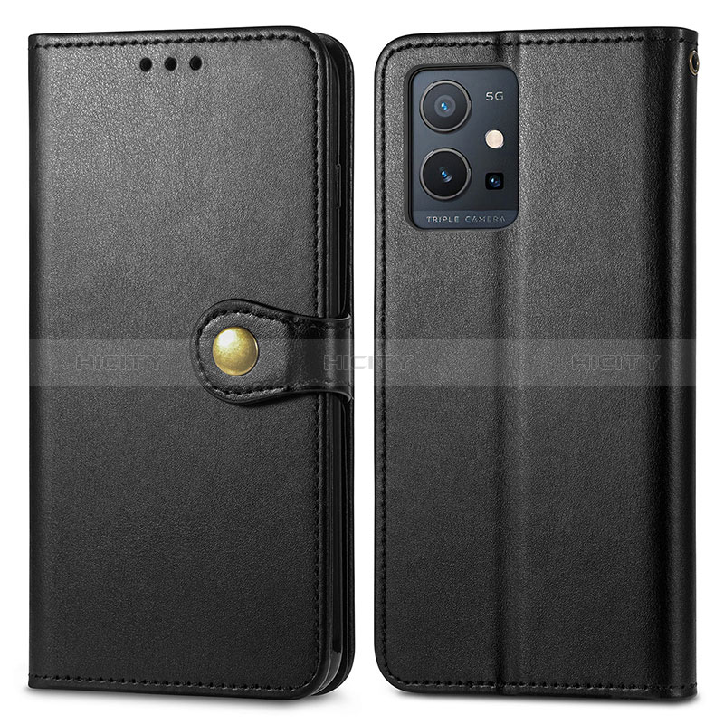 Coque Portefeuille Livre Cuir Etui Clapet S05D pour Vivo Y33e 5G Noir Plus