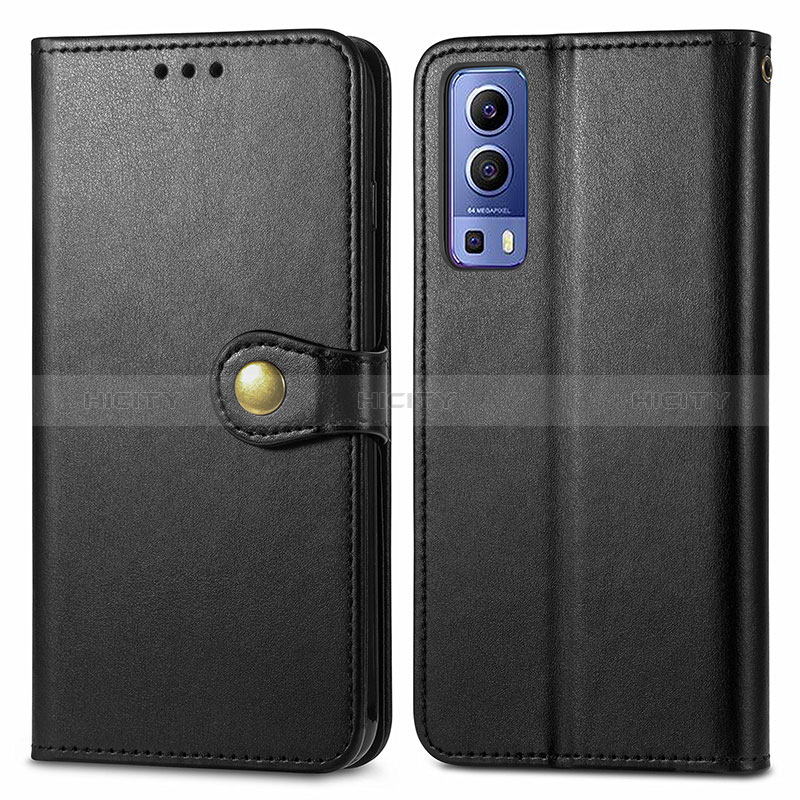 Coque Portefeuille Livre Cuir Etui Clapet S05D pour Vivo Y72 5G Noir Plus