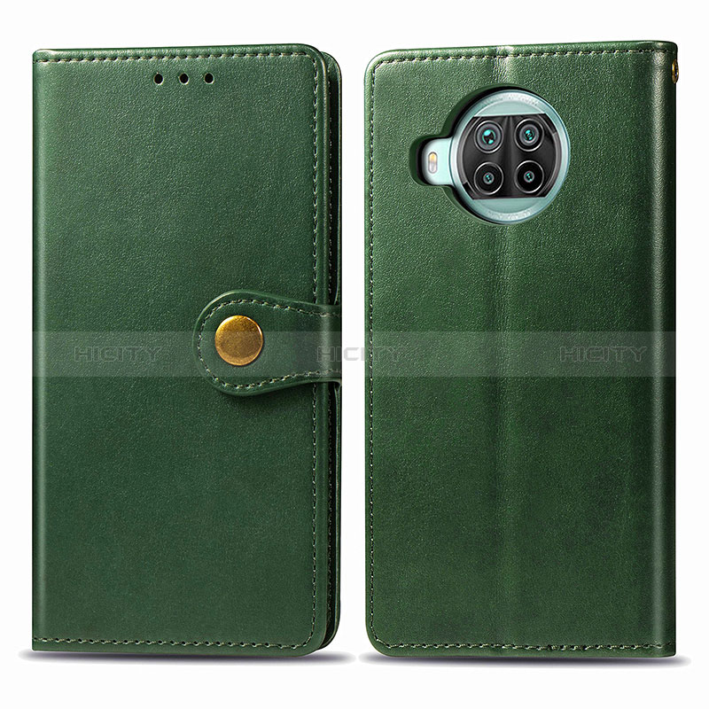 Coque Portefeuille Livre Cuir Etui Clapet S05D pour Xiaomi Mi 10i 5G Vert Plus