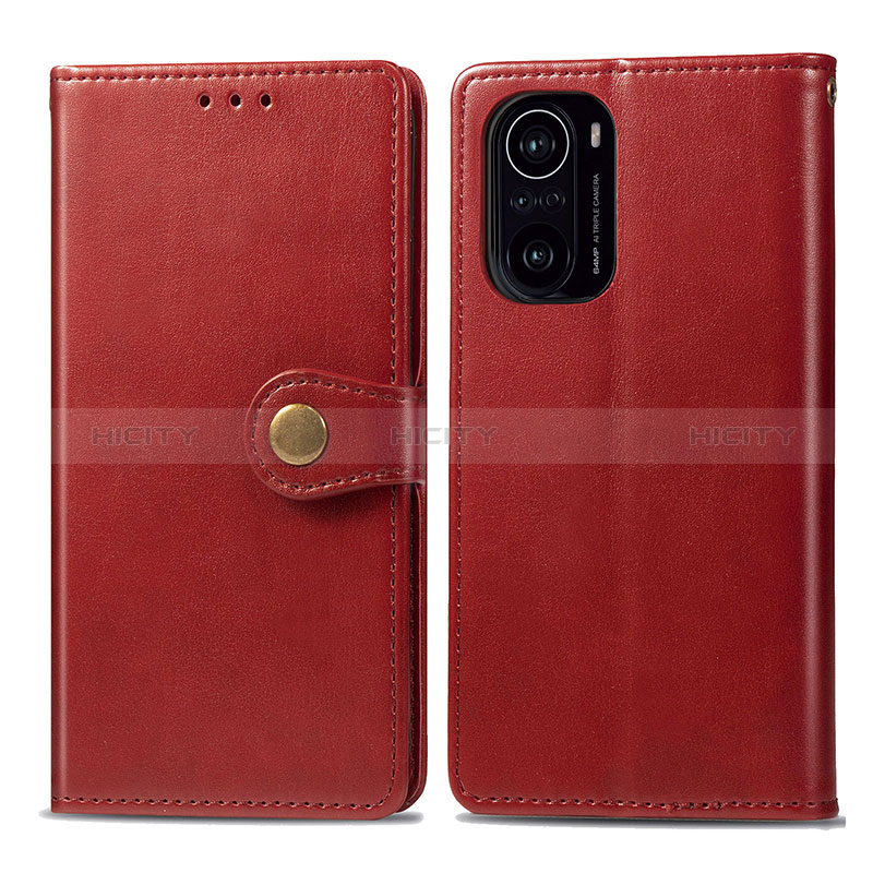 Coque Portefeuille Livre Cuir Etui Clapet S05D pour Xiaomi Mi 11X 5G Rouge Plus