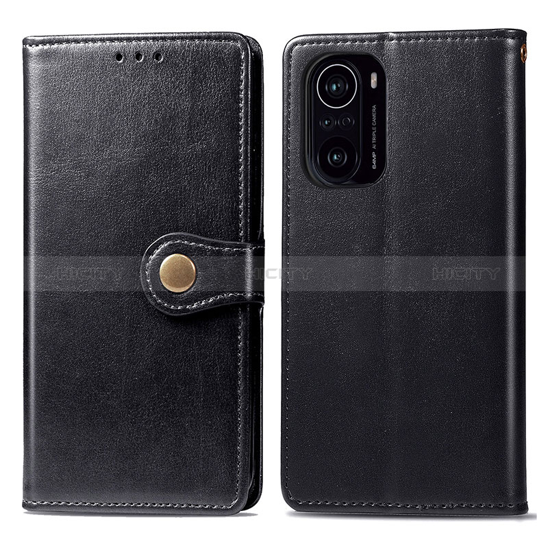 Coque Portefeuille Livre Cuir Etui Clapet S05D pour Xiaomi Poco F3 5G Noir Plus