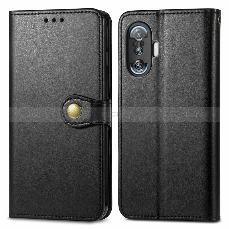 Coque Portefeuille Livre Cuir Etui Clapet S05D pour Xiaomi Poco F3 GT 5G Noir Plus