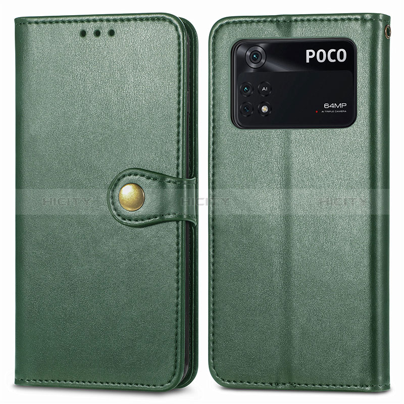 Coque Portefeuille Livre Cuir Etui Clapet S05D pour Xiaomi Poco M4 Pro 4G Plus