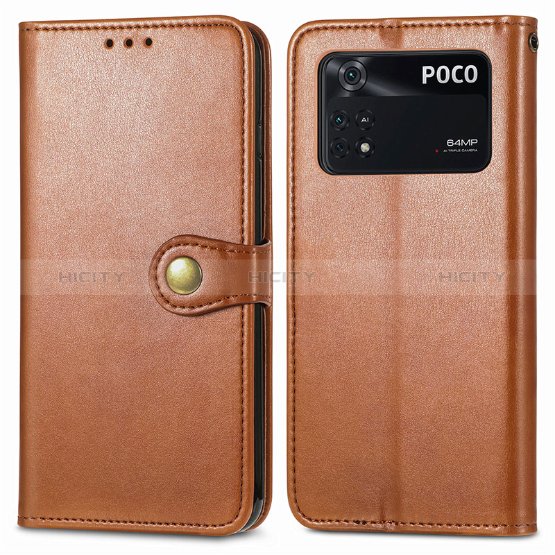 Coque Portefeuille Livre Cuir Etui Clapet S05D pour Xiaomi Poco M4 Pro 4G Plus