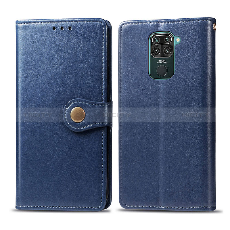 Coque Portefeuille Livre Cuir Etui Clapet S05D pour Xiaomi Redmi 10X 4G Bleu Plus