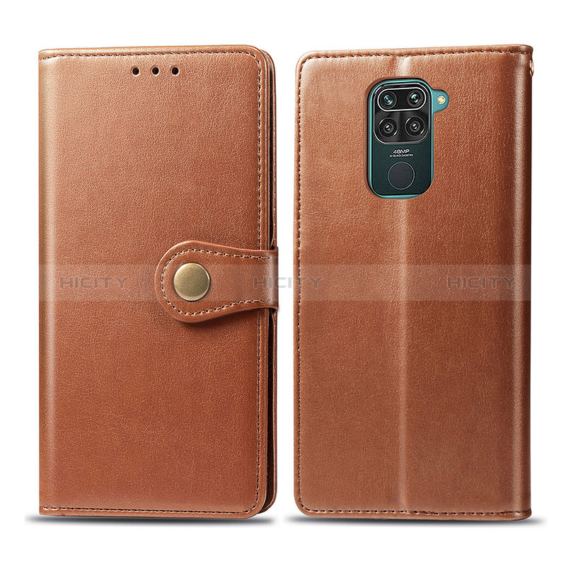 Coque Portefeuille Livre Cuir Etui Clapet S05D pour Xiaomi Redmi 10X 4G Marron Plus