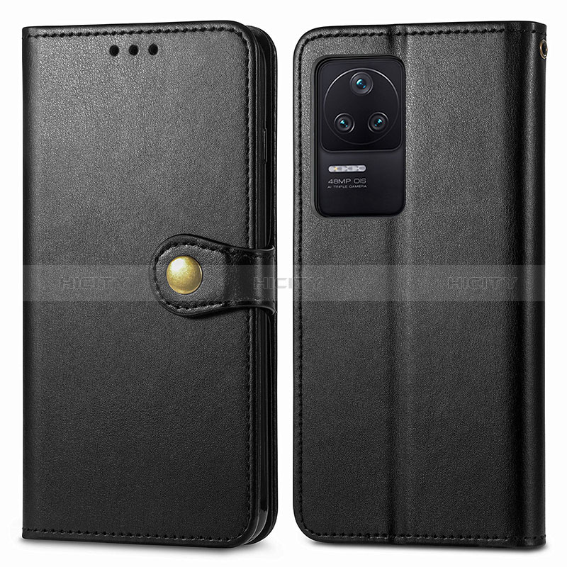 Coque Portefeuille Livre Cuir Etui Clapet S05D pour Xiaomi Redmi K40S 5G Noir Plus