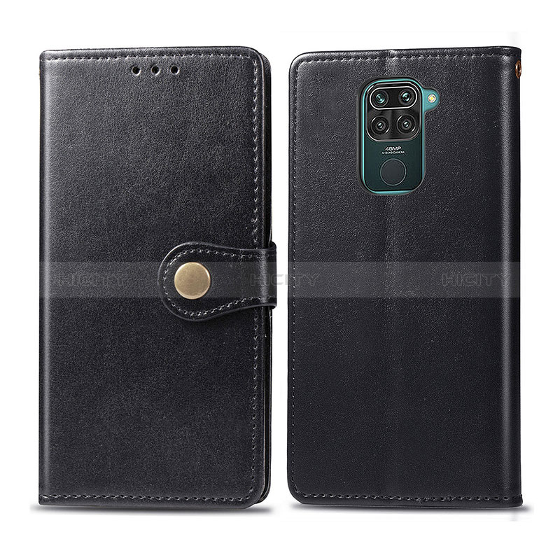 Coque Portefeuille Livre Cuir Etui Clapet S05D pour Xiaomi Redmi Note 9 Noir Plus