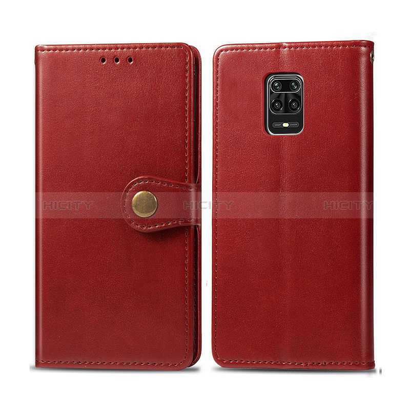 Coque Portefeuille Livre Cuir Etui Clapet S05D pour Xiaomi Redmi Note 9 Pro Max Rouge Plus