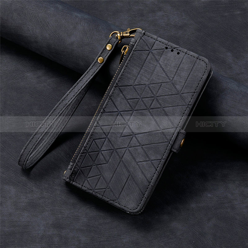 Coque Portefeuille Livre Cuir Etui Clapet S06D pour Apple iPhone 14 Pro Noir Plus