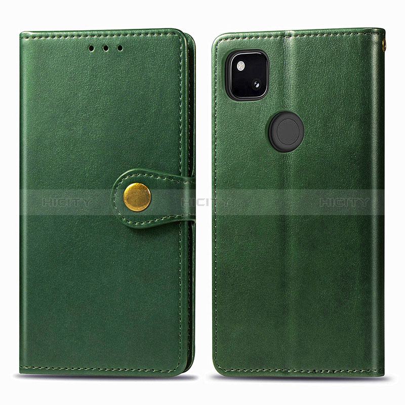 Coque Portefeuille Livre Cuir Etui Clapet S06D pour Google Pixel 4a Violet Plus