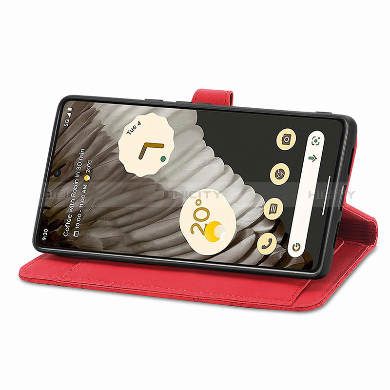 Coque Portefeuille Livre Cuir Etui Clapet S06D pour Google Pixel 7 Pro 5G Plus