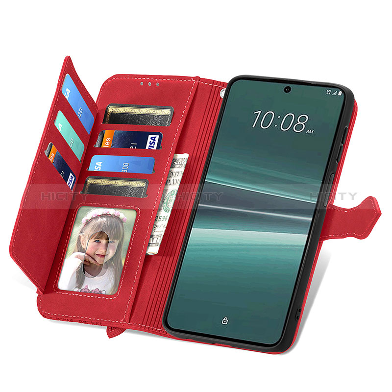 Coque Portefeuille Livre Cuir Etui Clapet S06D pour HTC U23 5G Plus