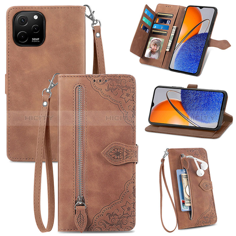 Coque Portefeuille Livre Cuir Etui Clapet S06D pour Huawei Enjoy 50z Plus