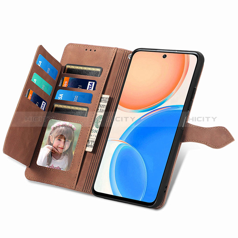 Coque Portefeuille Livre Cuir Etui Clapet S06D pour Huawei Honor X8 4G Plus