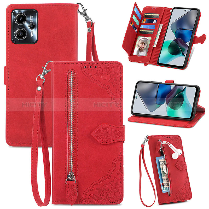 Coque Portefeuille Livre Cuir Etui Clapet S06D pour Motorola Moto G13 Plus