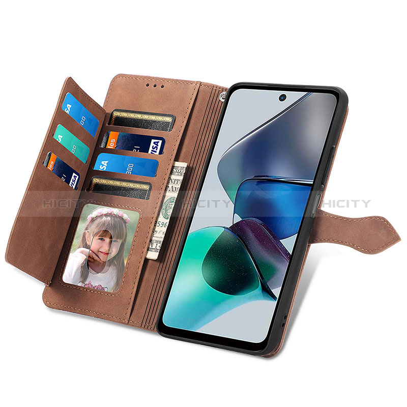 Coque Portefeuille Livre Cuir Etui Clapet S06D pour Motorola Moto G13 Plus