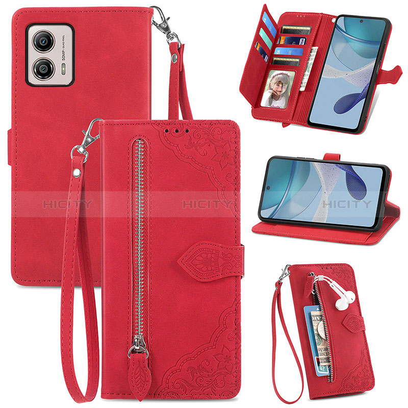 Coque Portefeuille Livre Cuir Etui Clapet S06D pour Motorola Moto G53 5G Plus