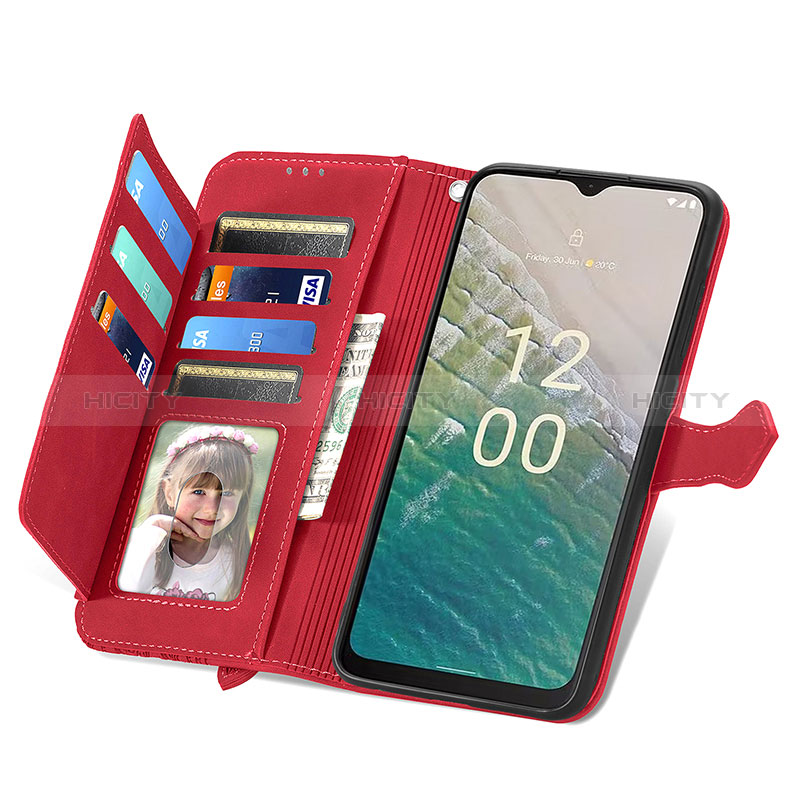 Coque Portefeuille Livre Cuir Etui Clapet S06D pour Nokia C210 Plus