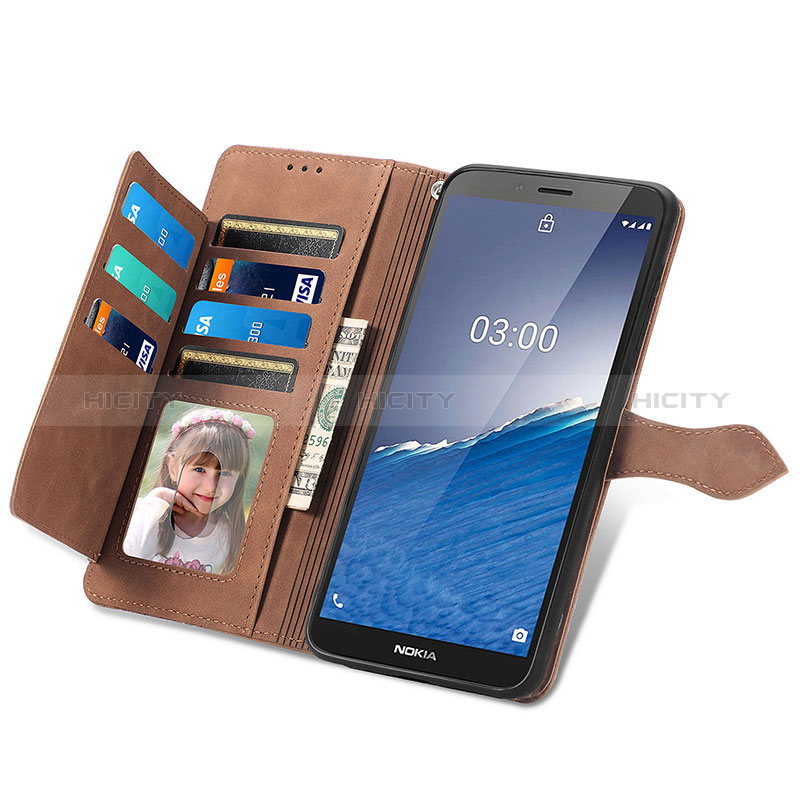 Coque Portefeuille Livre Cuir Etui Clapet S06D pour Nokia C3 Plus