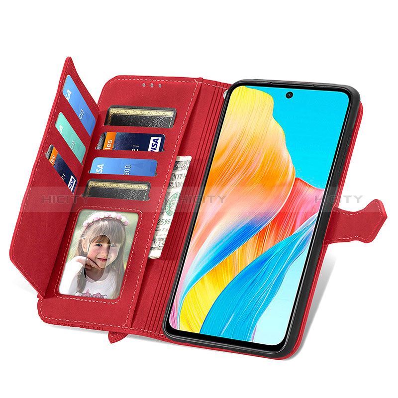 Coque Portefeuille Livre Cuir Etui Clapet S06D pour Oppo A98 5G Plus