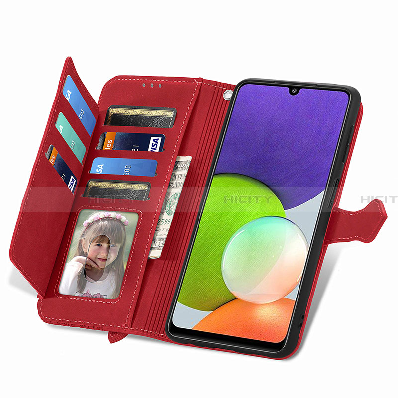 Coque Portefeuille Livre Cuir Etui Clapet S06D pour Samsung Galaxy A22 4G Plus