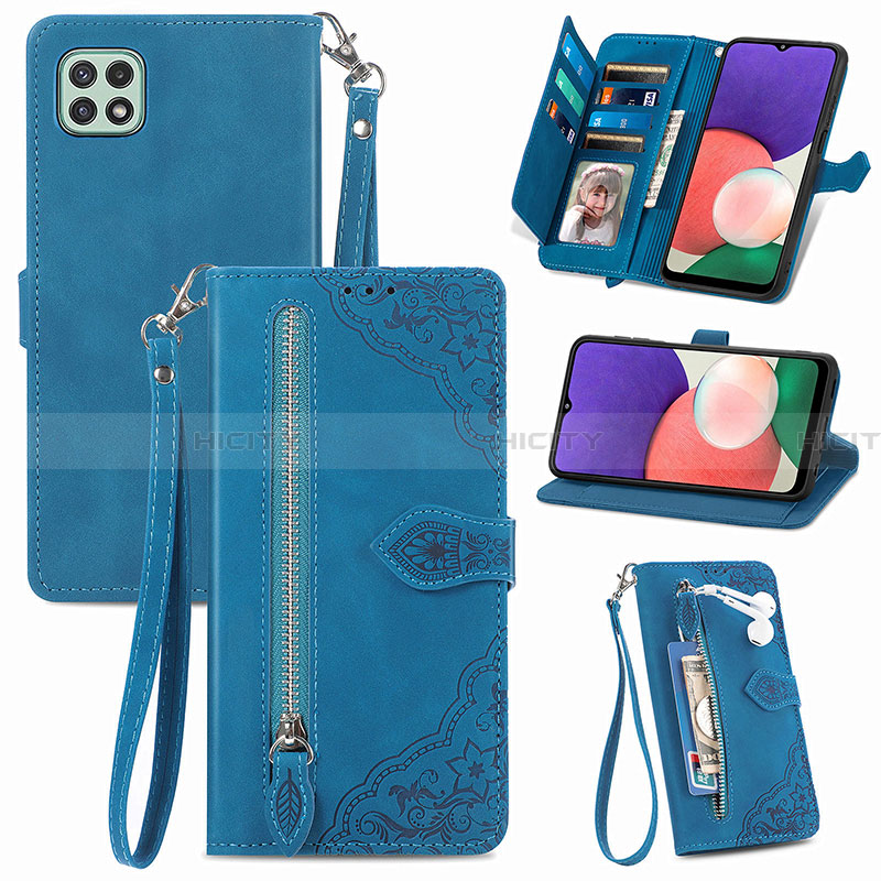 Coque Portefeuille Livre Cuir Etui Clapet S06D pour Samsung Galaxy A22 5G Plus