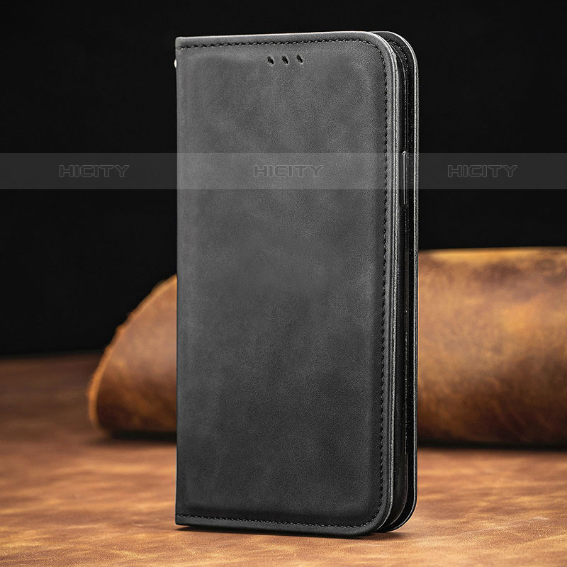 Coque Portefeuille Livre Cuir Etui Clapet S06D pour Samsung Galaxy M62 4G Noir Plus