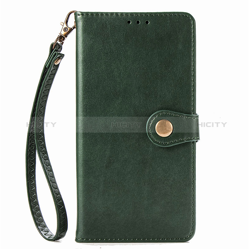 Coque Portefeuille Livre Cuir Etui Clapet S06D pour Samsung Galaxy M80S Vert Plus