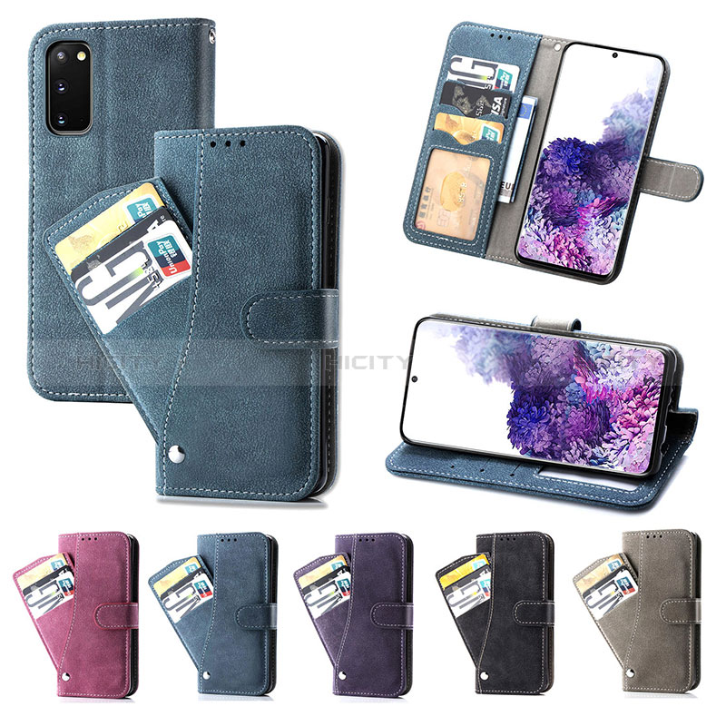 Coque Portefeuille Livre Cuir Etui Clapet S06D pour Samsung Galaxy S20 5G Plus