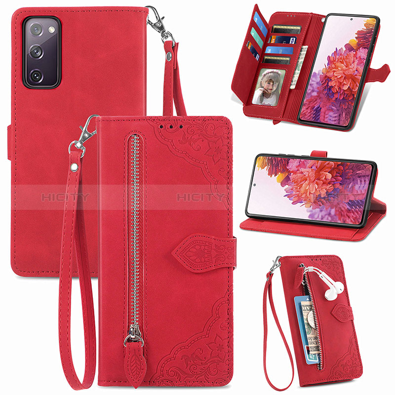 Coque Portefeuille Livre Cuir Etui Clapet S06D pour Samsung Galaxy S20 FE 4G Plus