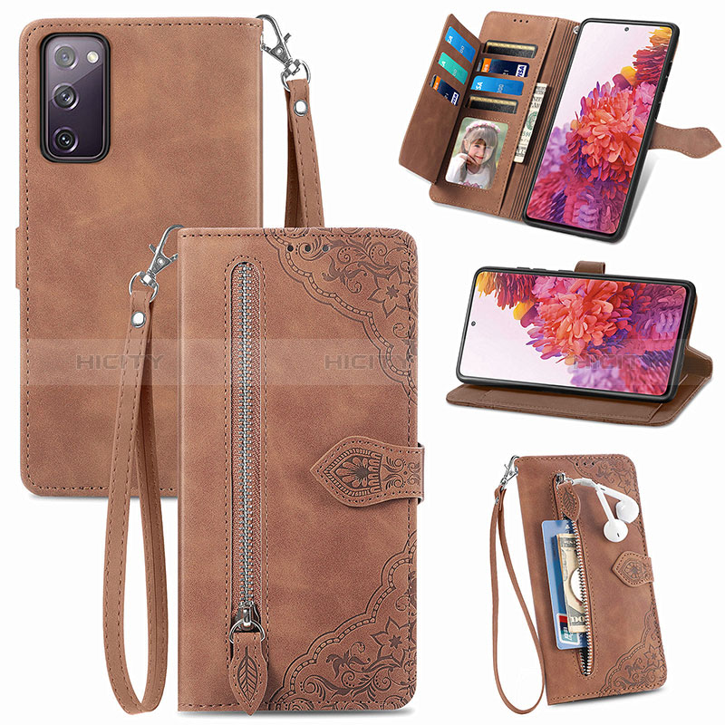 Coque Portefeuille Livre Cuir Etui Clapet S06D pour Samsung Galaxy S20 FE 4G Plus