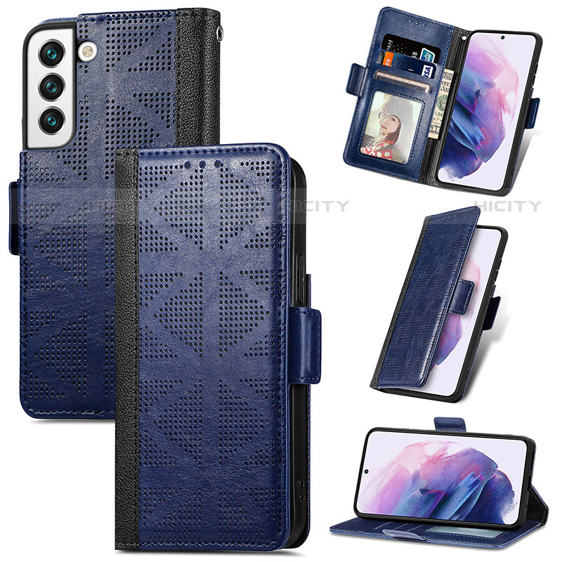 Coque Portefeuille Livre Cuir Etui Clapet S06D pour Samsung Galaxy S21 5G Plus