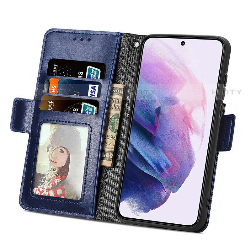 Coque Portefeuille Livre Cuir Etui Clapet S06D pour Samsung Galaxy S21 5G Plus