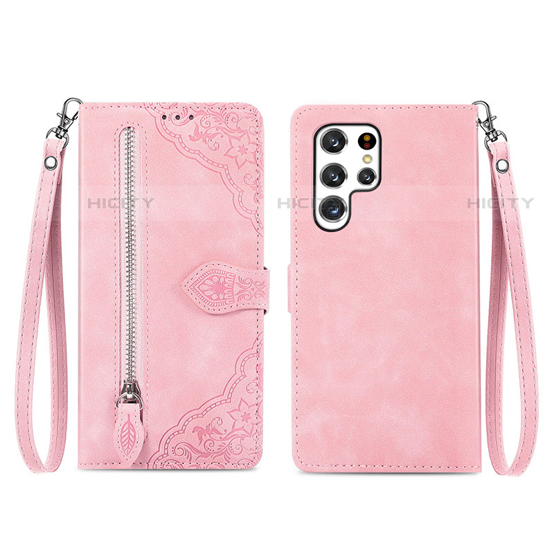 Coque Portefeuille Livre Cuir Etui Clapet S06D pour Samsung Galaxy S23 Ultra 5G Plus