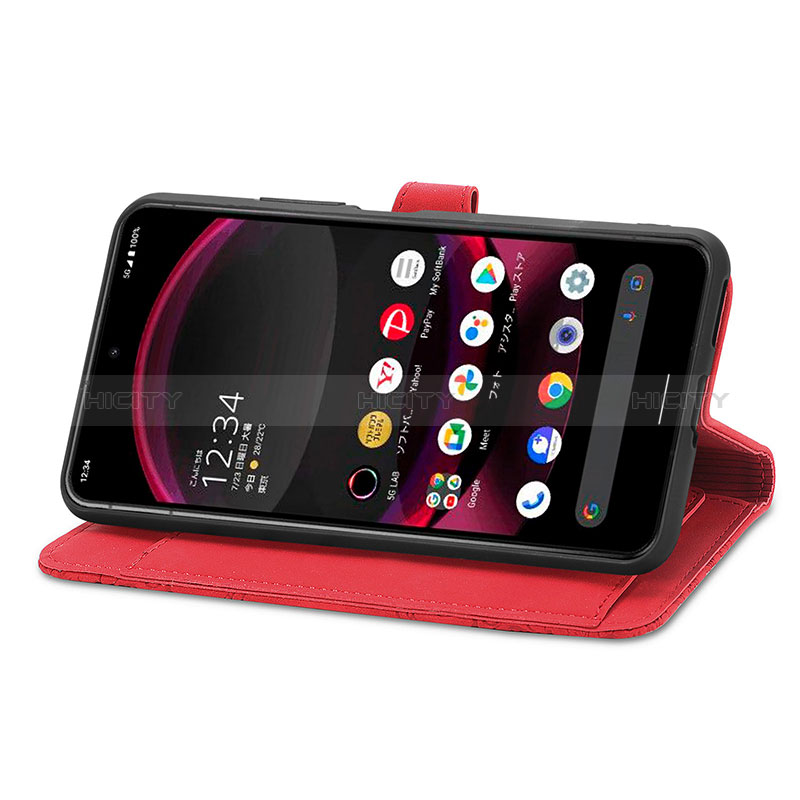 Coque Portefeuille Livre Cuir Etui Clapet S06D pour Sharp Aquos R8 Pro Plus