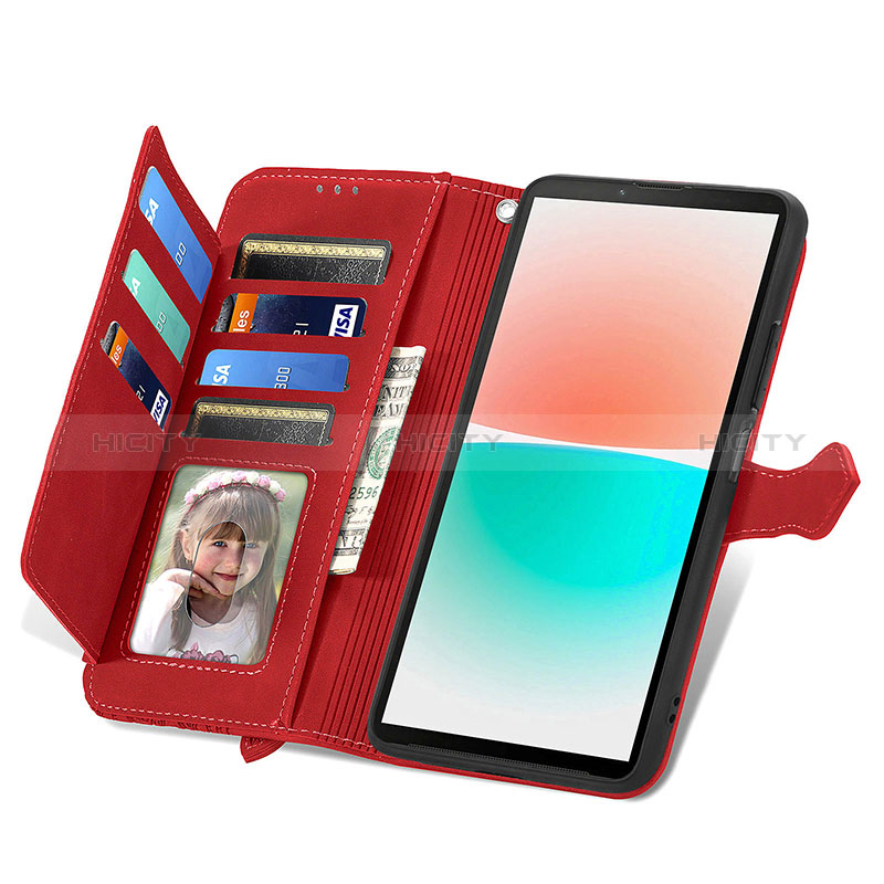 Coque Portefeuille Livre Cuir Etui Clapet S06D pour Sharp Aquos R8s Plus