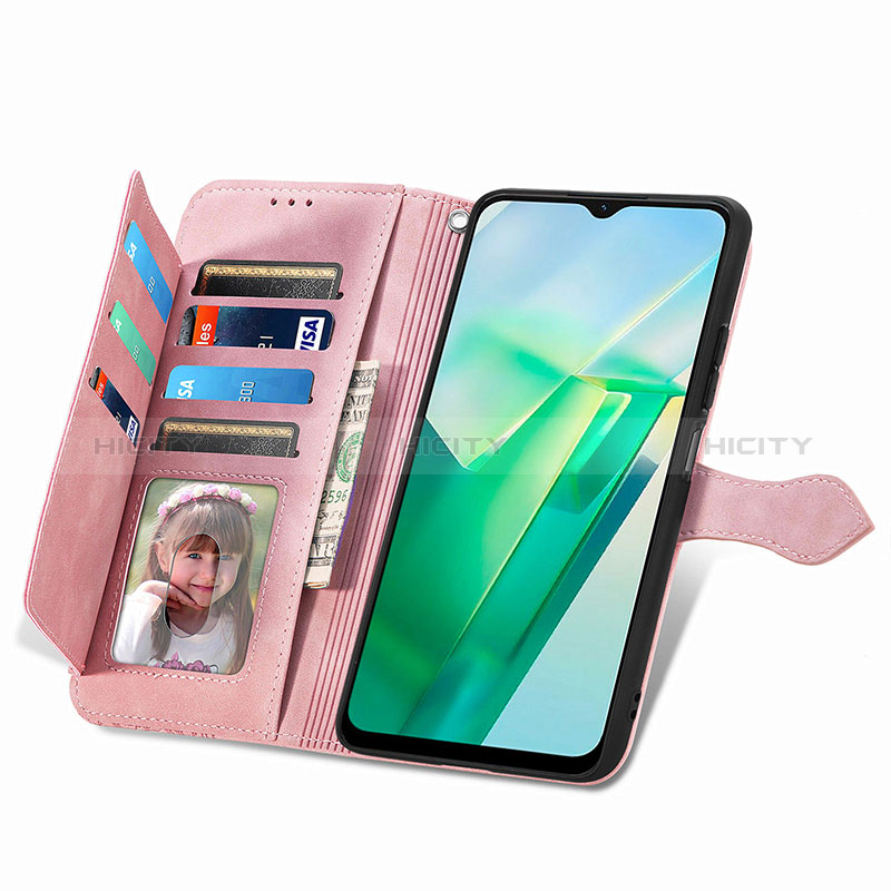 Coque Portefeuille Livre Cuir Etui Clapet S06D pour Vivo T2x 5G Plus