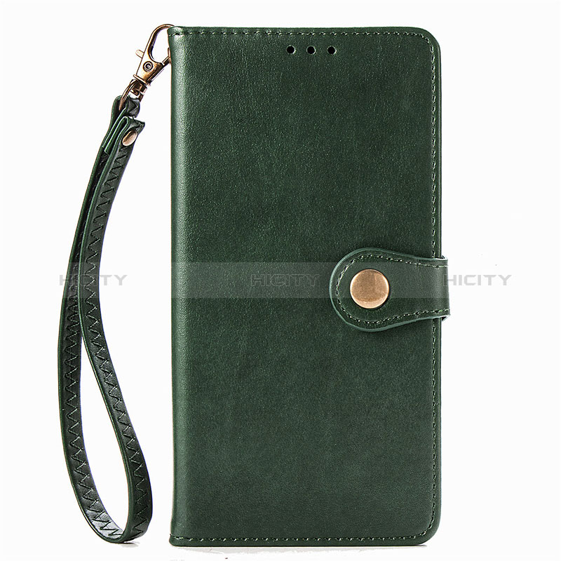 Coque Portefeuille Livre Cuir Etui Clapet S06D pour Xiaomi Mi 10i 5G Vert Plus