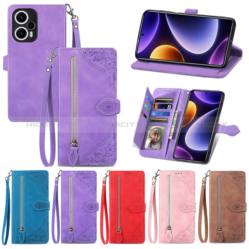 Coque Portefeuille Livre Cuir Etui Clapet S06D pour Xiaomi Poco F5 5G Plus