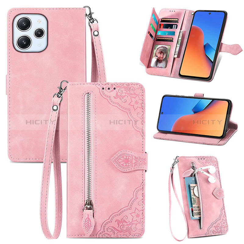 Coque Portefeuille Livre Cuir Etui Clapet S06D pour Xiaomi Redmi 12 4G Plus