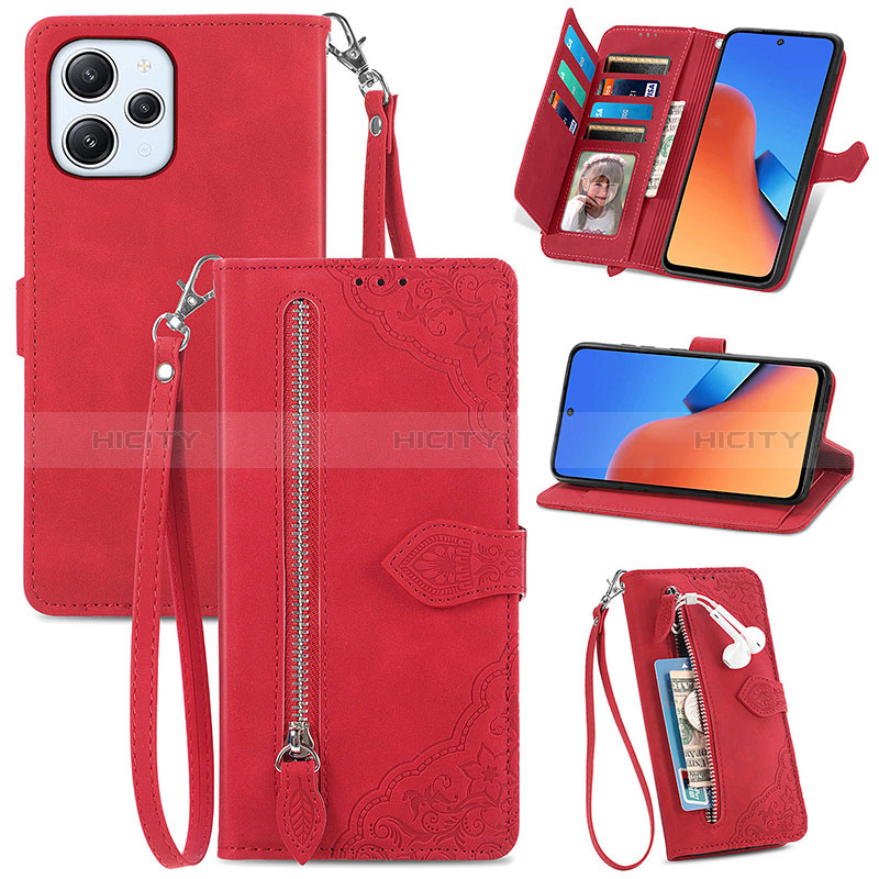 Coque Portefeuille Livre Cuir Etui Clapet S06D pour Xiaomi Redmi 12 4G Plus