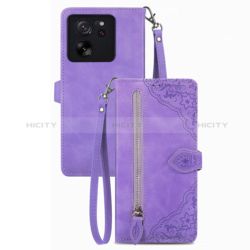 Coque Portefeuille Livre Cuir Etui Clapet S06D pour Xiaomi Redmi K60 Ultra 5G Violet Plus