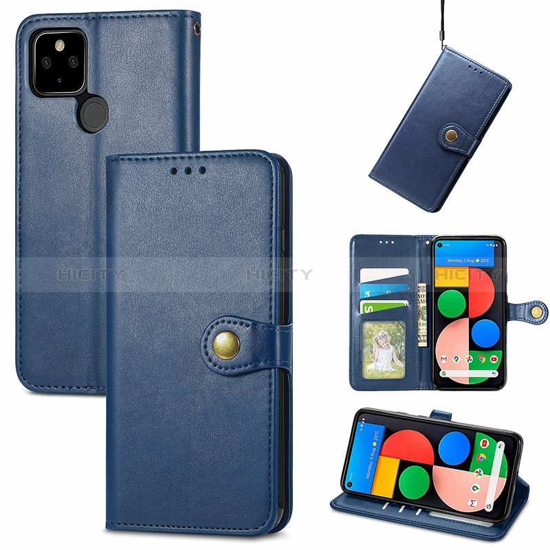 Coque Portefeuille Livre Cuir Etui Clapet S07D pour Google Pixel 5a 5G Plus